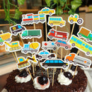 vehicle cupcake toppers baby shower birthday party decoration supplies FT Gw