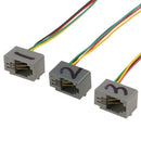 RJ9 4P4C Male to 3.5mm Female Headset Audio Converter Adapter Cable Wire