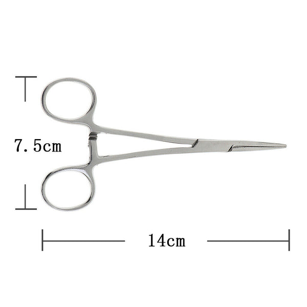 2 pcs Dog Ear Cleaning Pliers Hair Clamp Tweezers Pet Hemostat Forceps
