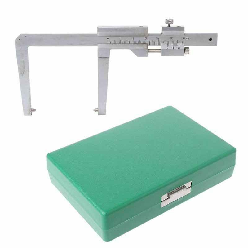 Stainless Steel Vernier Caliper For Brake Discs Disks Measuring Tools 0-60mm Hot