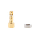 10X Earphone MMCX Female Crimp Connector Socket & Screw  Straight Copper