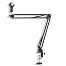 Desk Clamp Supesion Scissor Arm Microphone Stand Bracket with Mic Wind Screen