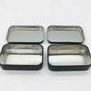 95x60x21mm Black Tin Box Black Metal Box With Matte Candy Box Small Box N8D5