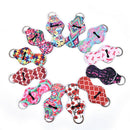 Waterproof Neoprene Floral Colourful Lipstick Chapstick Lip Balm Holder'Keych JR