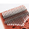 Kalimba 17 Keys Leaves Thumb Piano Hand Piano Solid Mahogany Wood Body with Tune
