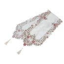 New Table Runner Embroidered Floral Table Cloth Pattern: