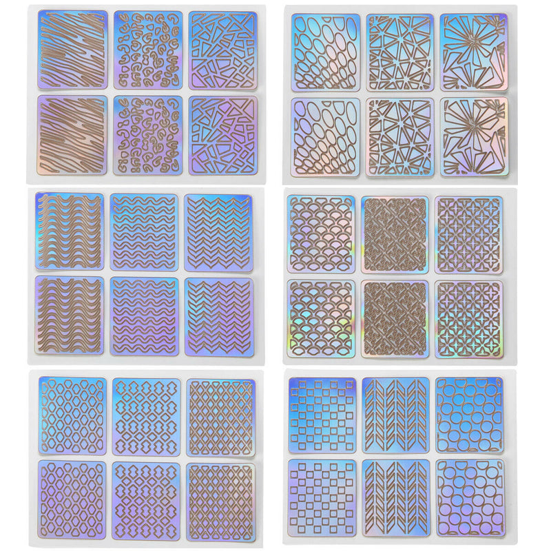 24pcs Nail Art Stickers Waterproof Salon Nail Beauty Trandfer Decoration