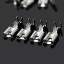 100x 6.3mm Crimp Terminal Female Spade Connector With Plastic Case Durable