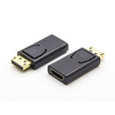 Mini DP Display Port to HDMI M/F Cable+24+5 DVI-I to Dual VGA Ports Splitter