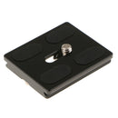 3x Arca Swiss Style Quick Release Plate for Photo and Video Recordings Black