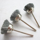 10 Pcs Stainless Steel Wire Polishing Brush Drum Set For Rotary_Tool