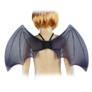 Kid Child Glitter Black Bat   Halloween Angel Fancy Dress Accessory