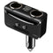 Car LCD Cigarette Lighter Socket Distributor DC 12V Dual USB Charger Power QNF
