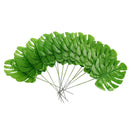 5x Large Artificial Monstera Branch Palm Fern Turtle Leaf Faux Foliage Le D E2T3