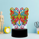 Butterfly DIY Diamond Painting LED Light Embroidery Night Lamp Home Decor A
