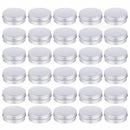 30 Pack Screw Top Round Metal Lip Balm Tins Containers Lids (1oz)
