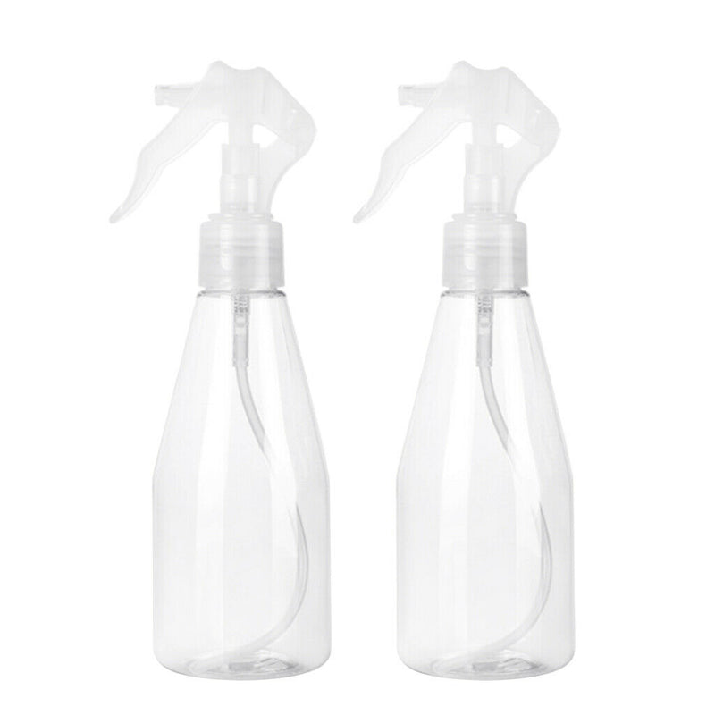 Empty Clear Plastic Spray Bottles - 2 Packs 200ml Refillable Sprayer for