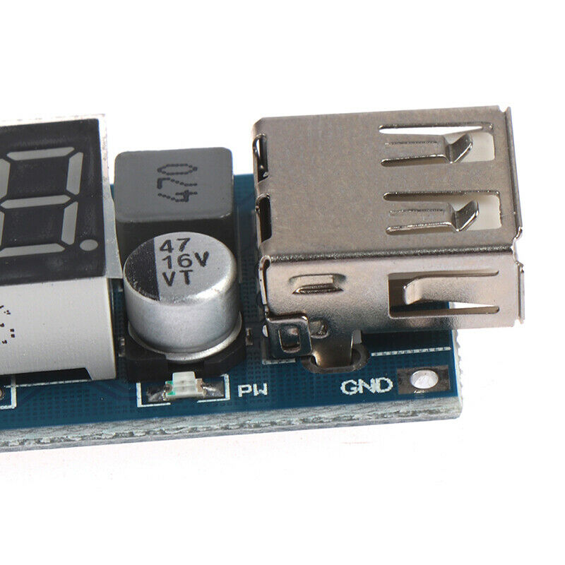 DC-DC 6-40V to 5V 2A Step-down LED Voltmeter USB Voltage Conver zqJ Kw