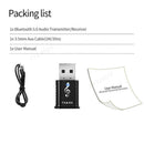 Bluetooth 5.0 Audio Transmitter Receiver USB Adapter for TV PC Car AUX Speaker Y