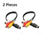 2 Pack 4 Pin S-Video to 3 RCA Female TV Audio Video Adapter Cord for Laptop