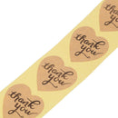 500pcs Heart thank you Stickers Cake Sealing Labels Gift Box Adhesive Sti â„–[