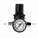 1/4" Air Pressure Regulator Reducer 12Bar 180 PSI Spray Gun Pressure Valve Gauge