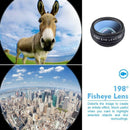 Apexel 10 In 1 Mobile Phone Lens Telephoto Fisheye Lens Wide Angle Macro Le
