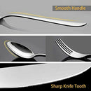 Silverware Set, 23-Piece Flatware Set, Stainless Steel Cutlery Tableware Di