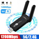 1200Mbps Wireless USB 3.0 5GHz Long Range Dual Band Wifi Adapter Antennas bs