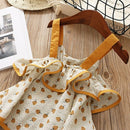Cute Girls Clothing Sets Summer Clothes Fruit Pattern Sling Tunic Skirt Sho O9J2