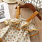 Cute Girls Clothing Sets Summer Clothes Fruit Pattern Sling Tunic Skirt Sho O9J2