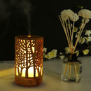 100ml Wood Grain Aroma Essential Oil Diffuser Ultrasonic Air Humidifier (US