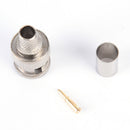 10 Sets 3-Piece BNC Male RG58 Plug Crimp Connectors  OZ