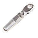 4mm 5/32 inch Wire Rope Swageless Eye Terminal Heavy Duty 316 Stainless Steel