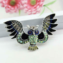 Betsey Johnson Enamel Crystal Owl Charm Women's Animal Brooch Pin Jewelry New