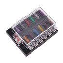 Car Truck Van 12 Way Circuit Standard ATC ATO Blade Fuse Box Block Holder