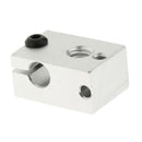 Aluminum Heating Block For MK7 MK8 Thermocouple 3mm Mounting Holes
