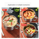 Solid Stainless Steel Bowl Instant Noodle Bowl