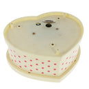 Wind-up Device Musical Heart-shaped Box With Dancing Lovely Girl Yellow