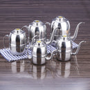 Stainless Steel Oil Drizzler Dressing Pourer Vinegar Cruet Dispenser 24oz