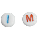 500Mixed Alphabet/Letter Acrylic Spacer Bead 7mm B10530