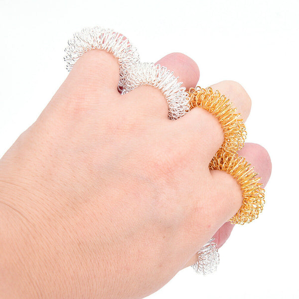 5 PCS Finger Massage Ring Acupuncture Rings Health Care Body Massager D Bj
