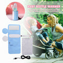 USB Travel Mug Baby Milk Warmer Heater Feeding Bottle Insulated Bag (Blue)