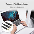 1 Male to 2 Female 3.5mm Audio Cable Headphone Mic AUX Y Splitter Adapter