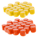 50 Pieces Opaque Blank Dice D6 for D&D RPG MTG Party Games Yellow + Orange