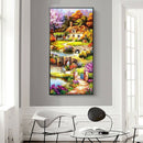 5D DIY Full Round Drill Diamond Painting Summer Garden Cross Stitch Craft A