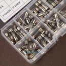 100PCS 0.2A-15A 5x20mm Fast Quick Blow Glass Tube Fuses Assortment Kit Tube Fuse