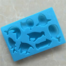 Eco-friendly Silicone Summer Ocean World Animals Shape Halloween DIY Ice Mold