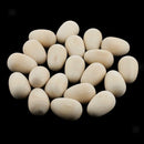 20pcs Wooden Eggs Wood Easter Decorations Embellishment Unfinished Wood Eggs