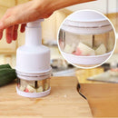 Stainless Steel Hand Press Vegetable Cutter Kitchen Ginger Garlic Chopper AU